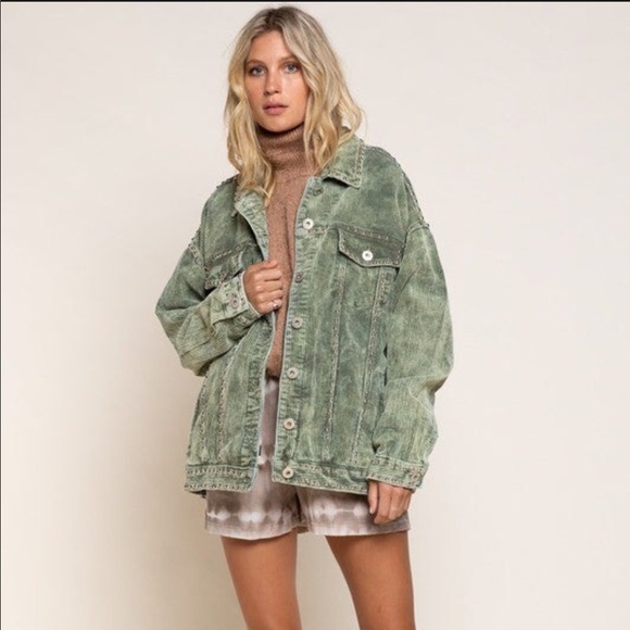 Coats | Oversized Corduroy Sage 